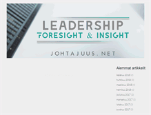 Tablet Screenshot of johtajuus.net
